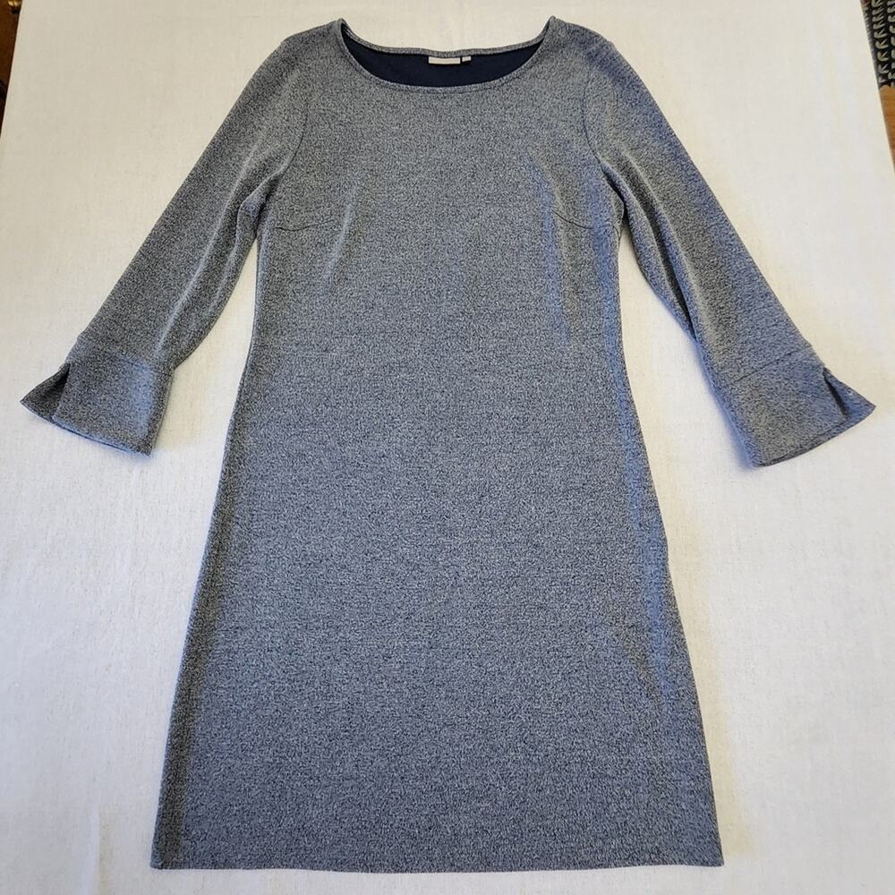Elegant Long Sleeve Gray Dress